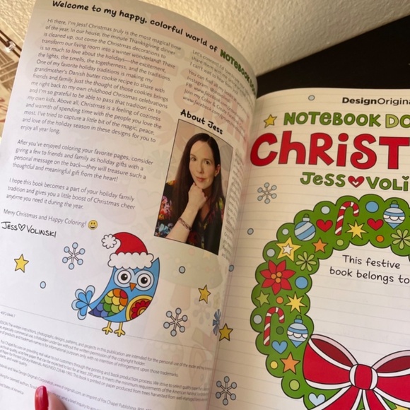Design Originals Notebook Doodles Christmas : Coloring & Activity Book - Picture 8 of 14